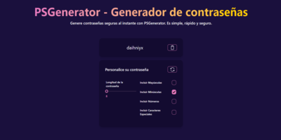 Project PSGenerator